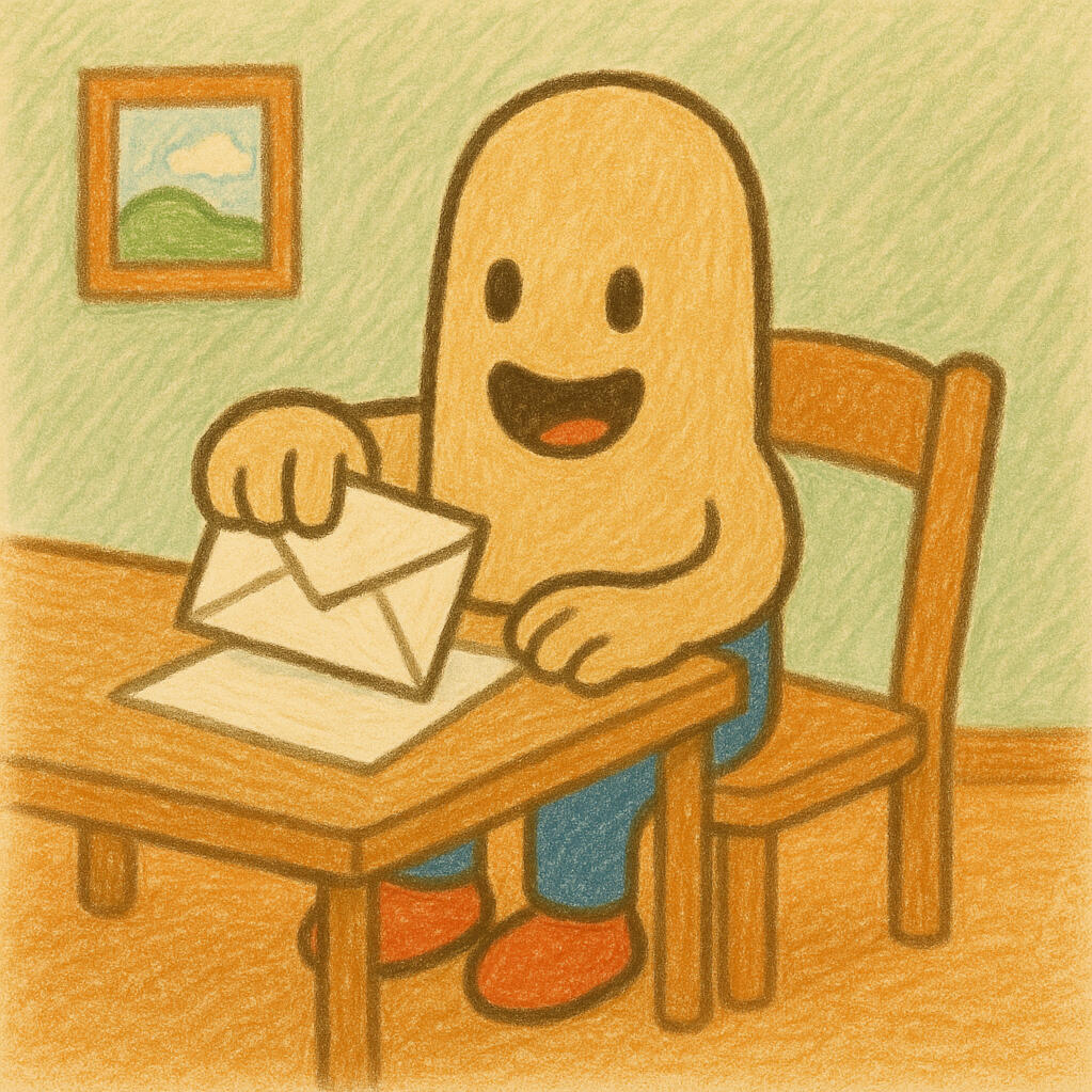 Super Pouce écrit une lettre Super Pouce écrit une lettre